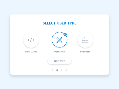 Select User Type challenge daily daily ui challenge design ui ux