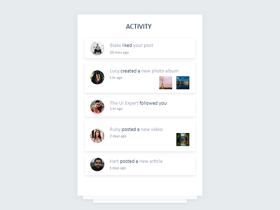 Activity Feed