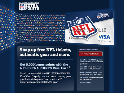 Barclaycard NFL Extra Points collateral