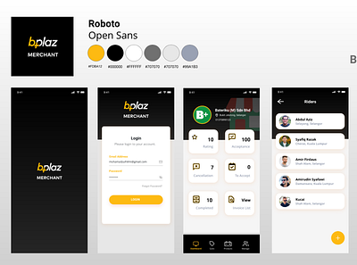 Bplaz Merchant IOS App app branding design ui