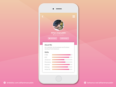 Dashboard Profile #1 app dashboard design profile ui ux