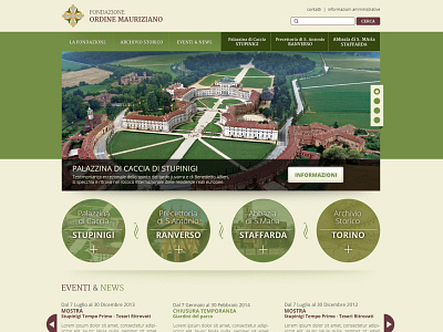 Fondazione Ordine Mauriziano green web design