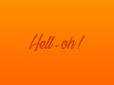 Hell-Oh! art creative creativity design design inspiration designer graphic design graphic designer typography
