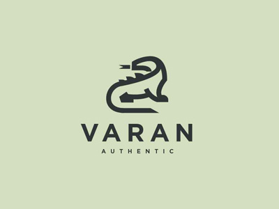 Varan abstract flat industrial infinity logo brand identity pack modern