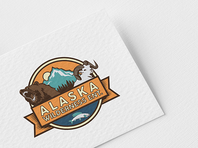 Alaska Wilderness alaska bear branding design fish fishing hunting illustration logo sheep trophy vector wilderness