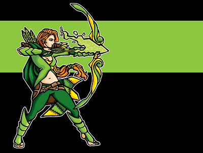 windranger character art design dota 2 game gaming hero illustration moba windranger