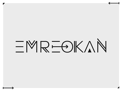 Emre Okan Logo font identity letters logo logotype type
