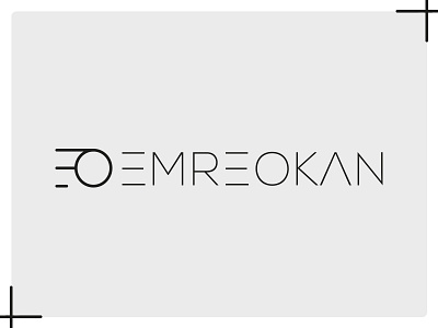 Emre Okan Logo - 2 font identity letters logo logotype type
