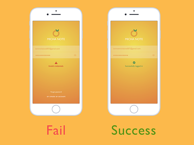 Daily UI :: 011 Flash Message (Error/Success) app dailyui design ui uidesign