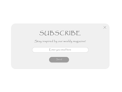 Daily UI :: 026 Subscribe dailyui design ui uidesign