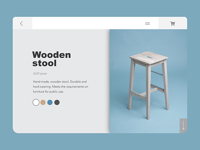 Wooden stool