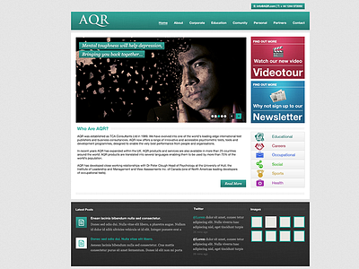 AQR website (in progress) design ui web webdesign