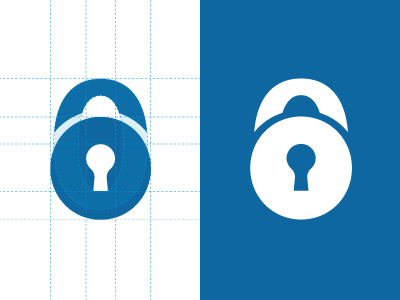 Locabox Fribourg Process logo lock padlock identity vector security process