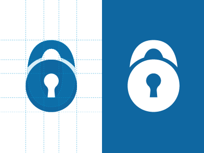 Locabox Fribourg Process identity lock logo padlock process security vector