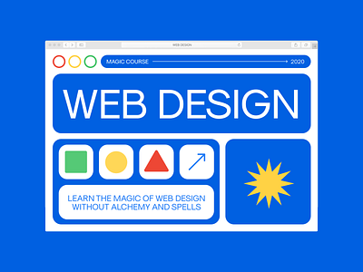 MAGIC OF THE WEB DESIGN design task poster readymag tilda ui uidesign web web design web poster web ui web ui design website