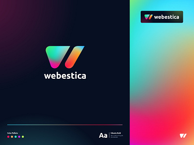 Gradient logo concept for Webestica bootstrap gradient gradient logo logo logodesign redesign redesign concept