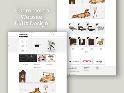 Wood Pecker (E Commerce Website) case study design ecommerce website ui ux web web ui