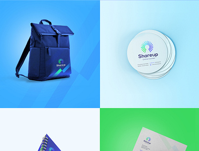 shareup animation bag blue brand brand identity branding color creative design graphic design illustration logo love martel motion graphics ui ux vector