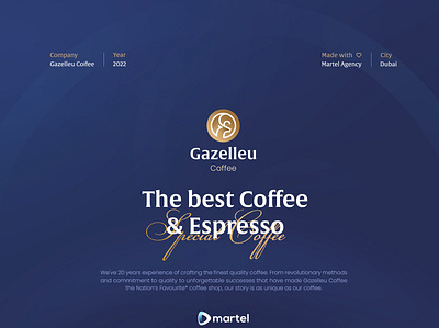 Gazelleu | The best Coffee & Espresso brand brand identity branding design graphic design illustration logo vector