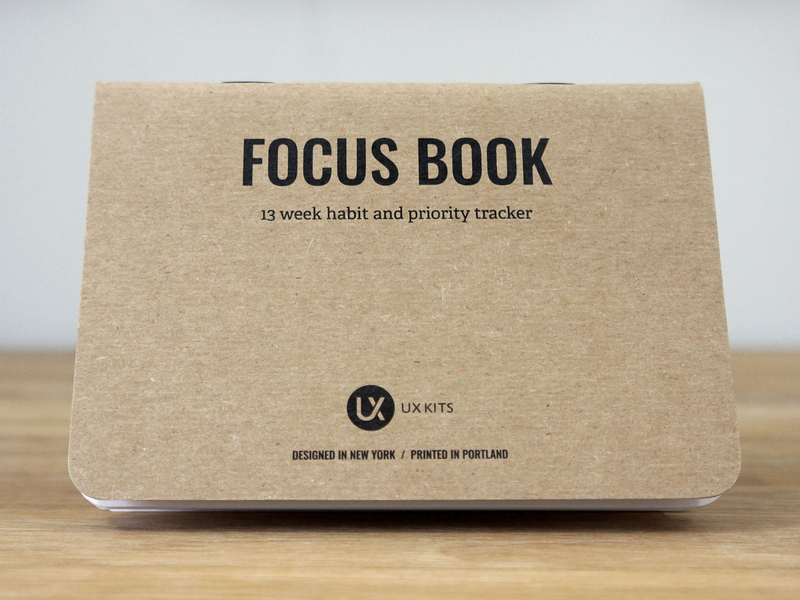 New Product: Focus Book design habits journal notebook print product tasks to do ux design