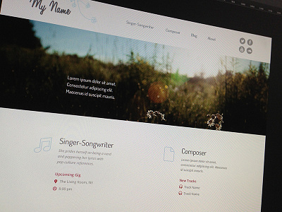 Songwriter Website composer home page music songwriter