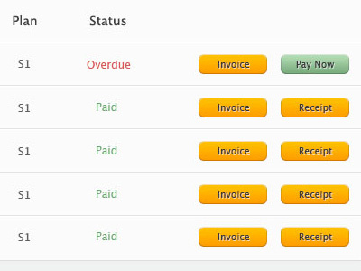 EngineHosting Invoices and Receipts