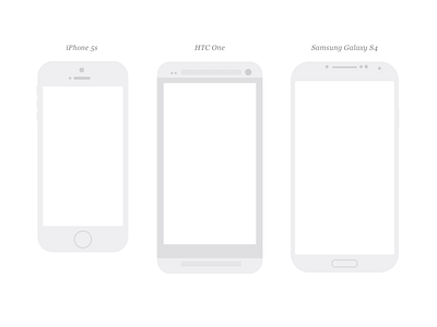 Freebie: 18 Mobile Devices devices flat free freebie illustrator mobile mockups omnigraffle stencil phones tablets ui ux