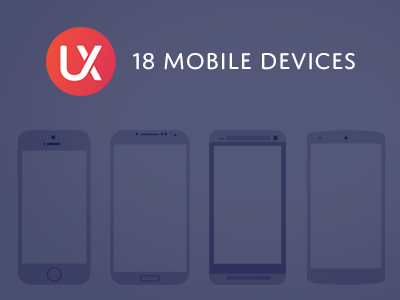 Mobile Devices Product Image mobile devices ux kits ux mockups iphone android ipad free freebie