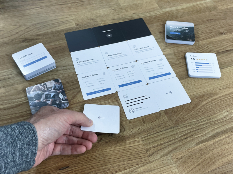 Kickstarter Coming Soon analog cards deck design physical product ui ui design ui kit ux ux design ux kits wireframe wireframes