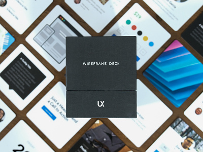 The New Wireframe Deck cards design product ui ux ux design ux kits web design website wireframe wireframes