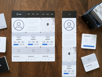 500% of our Kickstarter Goal! design layout mockup print products ui ux ux kits wireframe wireframes