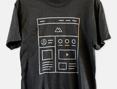 The Wireframe Tee illustration t shirt ui design ux ux design uxui web design wireframe wireframes