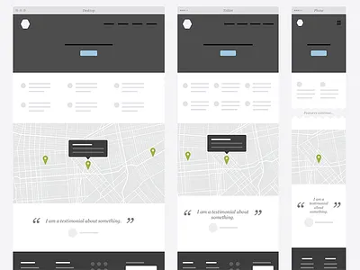 Responsive Website Wireframe Kit flat illustrator kit mockups omnigraffle responsive sketch ux kits wireframes