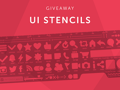 December Giveaway - UI Stencils contest giveaway sketch stencil tools ui ux wireframe wireframes