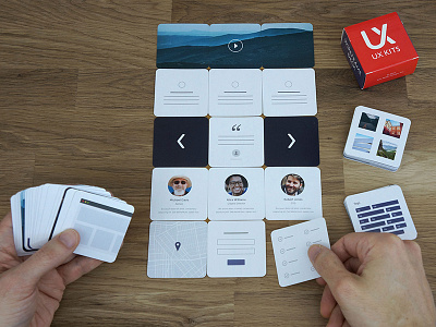 New: Wireframe Deck of Cards card sorting flat products ui design ux design ux kits wireframe wireframes