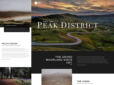 Peak District branding debut design dribbble flat hello lettering logo peak district shot type typography ui ux web website yorkshire