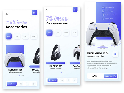 PS5 / mobile app design app design figma mobile ui store app ui ux web