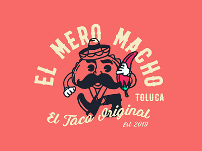 El Mero Macho 🌮 Tacos logo design brand
