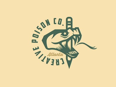 Creative POISON CO logo logodesign design