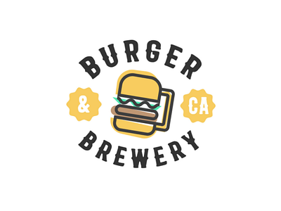 Burger & Brewery logo logodesign design