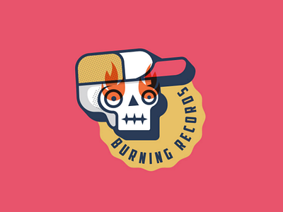 Burning Records logo logodesign design