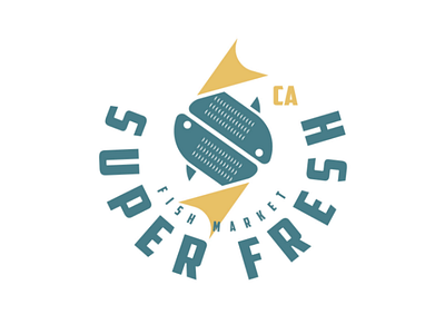 Super Fresh - Fish Market logo logodesign design