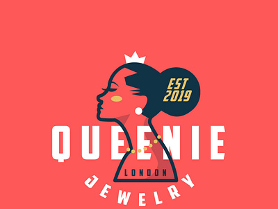 QUEENIE diseño de logo illustration logo logodesign design brand logotipo marca