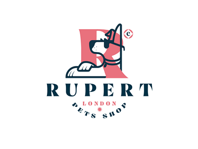 RUPERT pets shop logo logodesign design