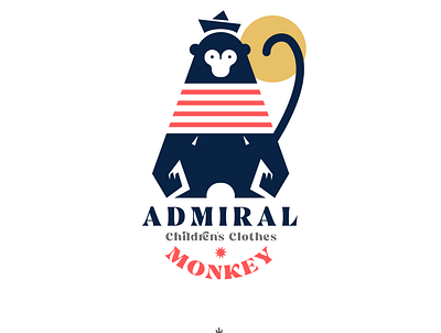 ADMIRAL MONKEY diseño diseño de logo diseño plano icono ilustrador logo logodesign design brand marca