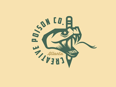 creative poison design diseño de logo diseño plano ilustración logo logo logodesign design logodesign design brand logotipo marca tipografía