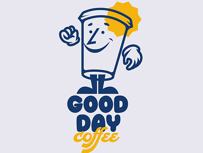 Good Day Coffee design diseño de logo diseño plano illustration logo logo logodesign design logodesign design brand marca tipografía