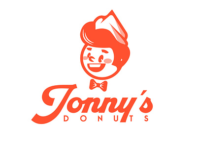 Jonny´s Donuts design diseño de logo diseño plano graphic design illustration logo logo logodesign design logodesign design brand marca tipografía