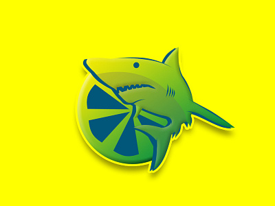 Lemon Shark art diseño diseño de logo diseño plano icono ilustración ilustrador logo logotipo marca plano tipografía