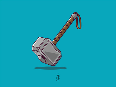 Thor - Mjolnir design diseño de logo diseño plano icono ilustración logo logotipo marca tipografía vector vector art